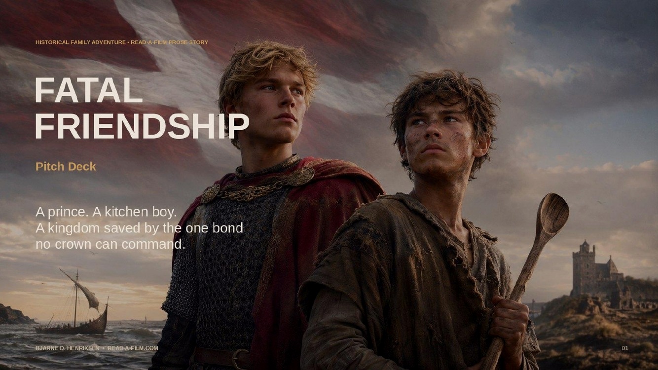 Fatal Friendship pitch deck first slide